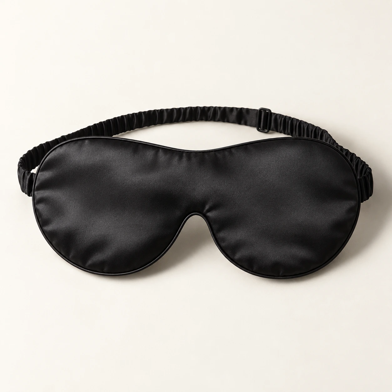 Onyx Retreat silk eye mask in Onyx