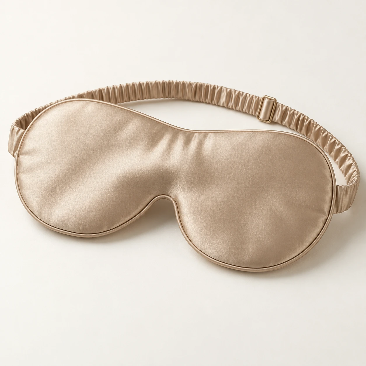 Sandstone Pause silk eye mask in Sandstone